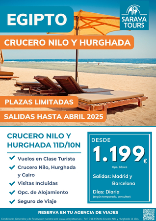 Crucero Nilo y Hurghada