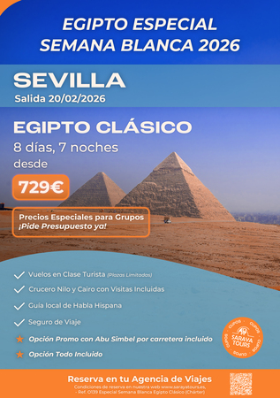 St Cartel Escaparate Egipto Semana Blanca Sevilla