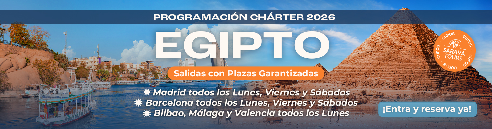 Egipto Chárter 2026